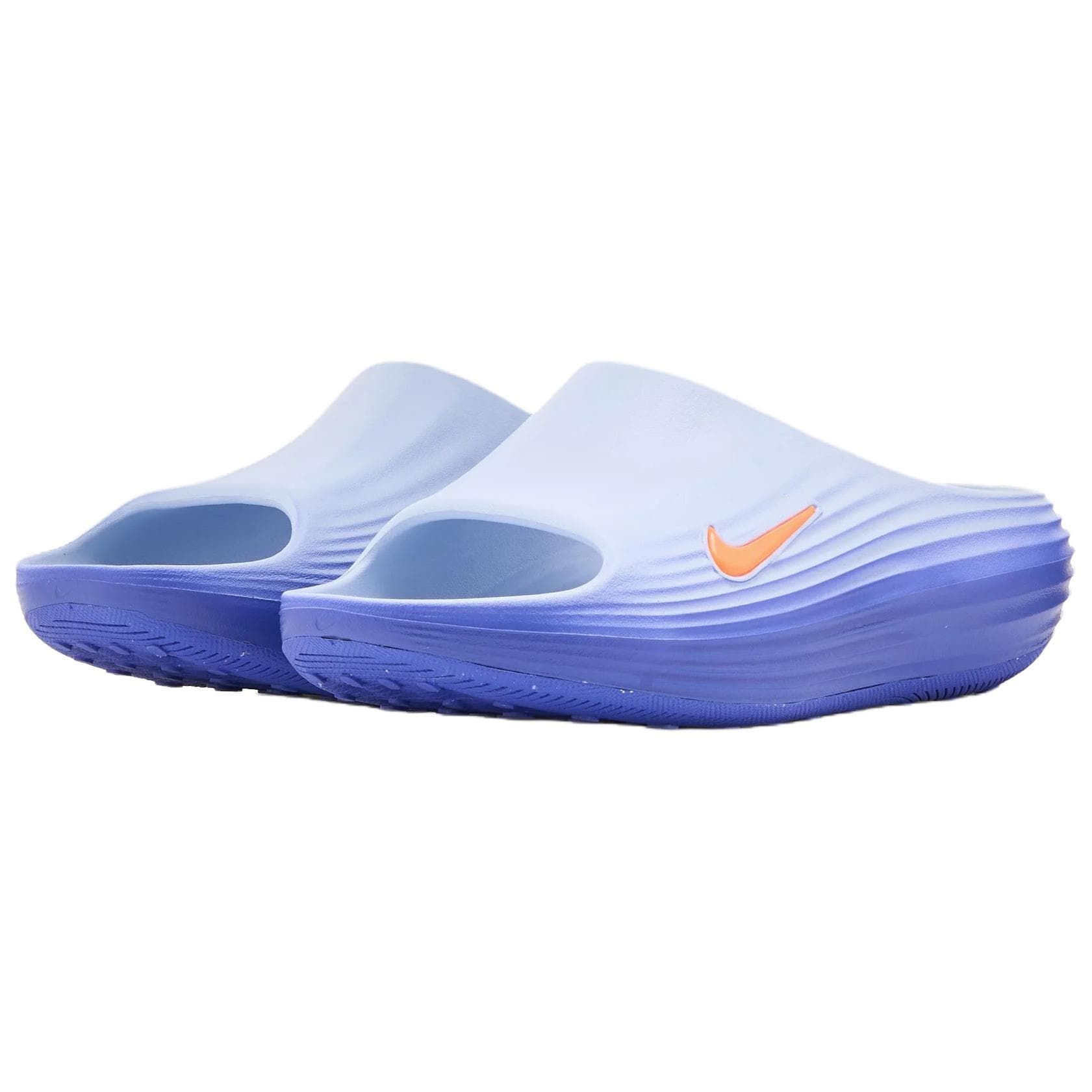 Сандалии Nike ReactX Rejuven8 Шлепанцы Мужские Синие Оранжевые - изображение 2