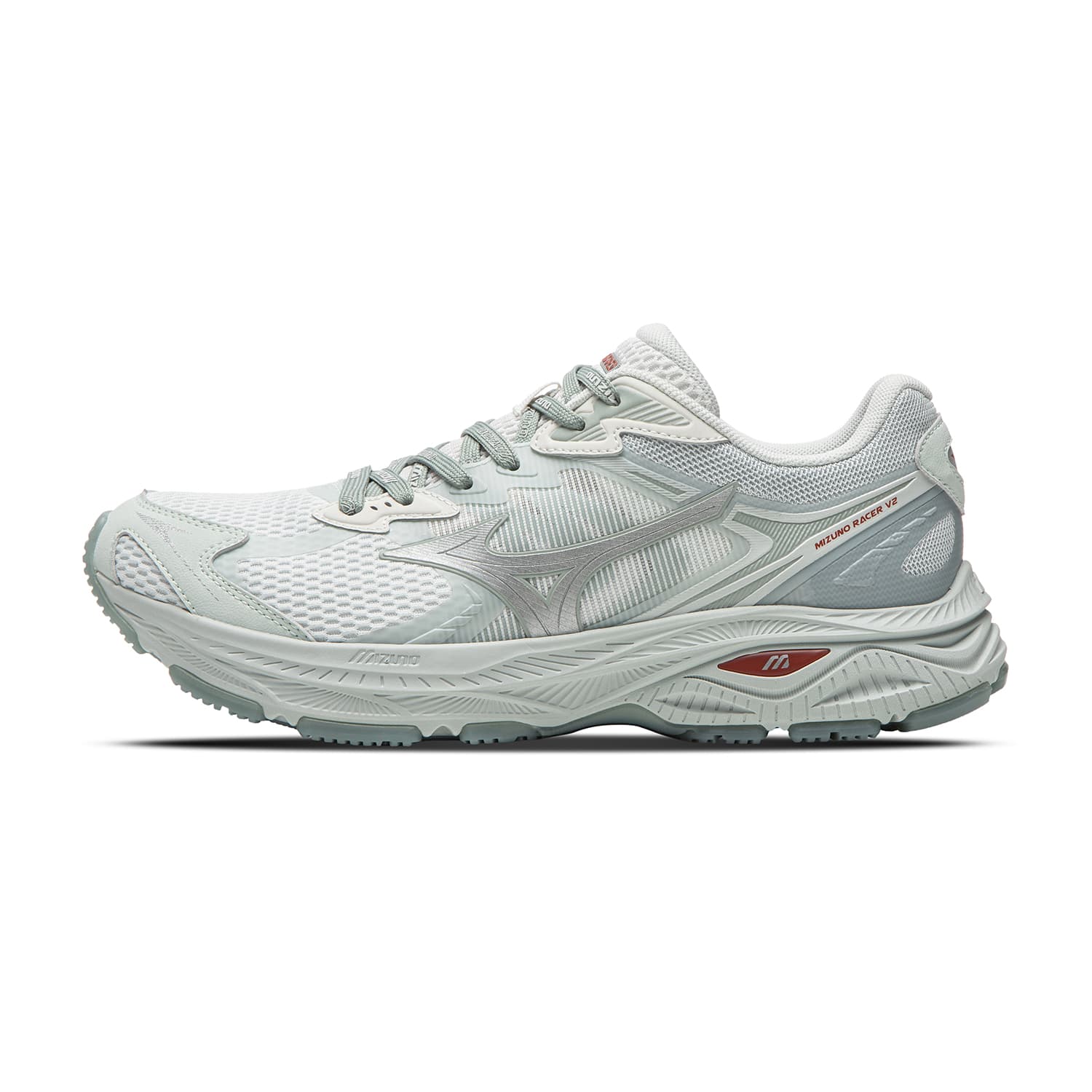 Кроссовки для бега Mizuno RACER V2 Устойчивый к истиранию Дышащие Низкие Повседневные Беговые Кроссовки Унисекс Светлый Цветочный Синий - изображение 1