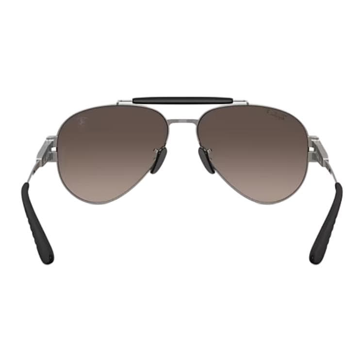 Солнцезащитные очки RayBan Металлические солнцезащитные очки Aviator унисекс BARREL серого цвета - изображение 6