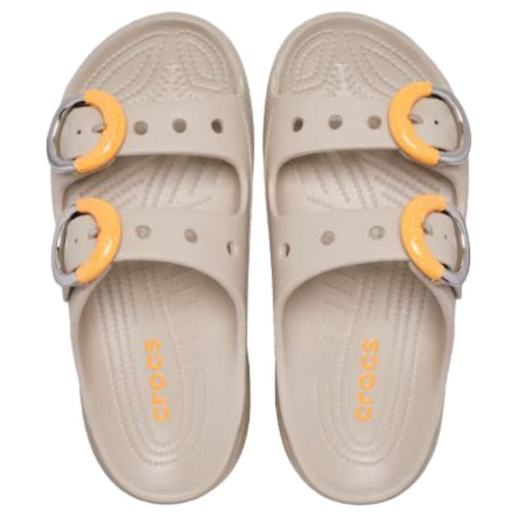 Сандалии Crocs Saturday Шлепанцы Женские Бежевые - изображение 4