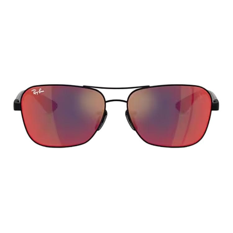 Солнцезащитные очки RayBan Металлические Квадратные Солнцезащитные Очки Унисекс Матовый Черный - изображение 2