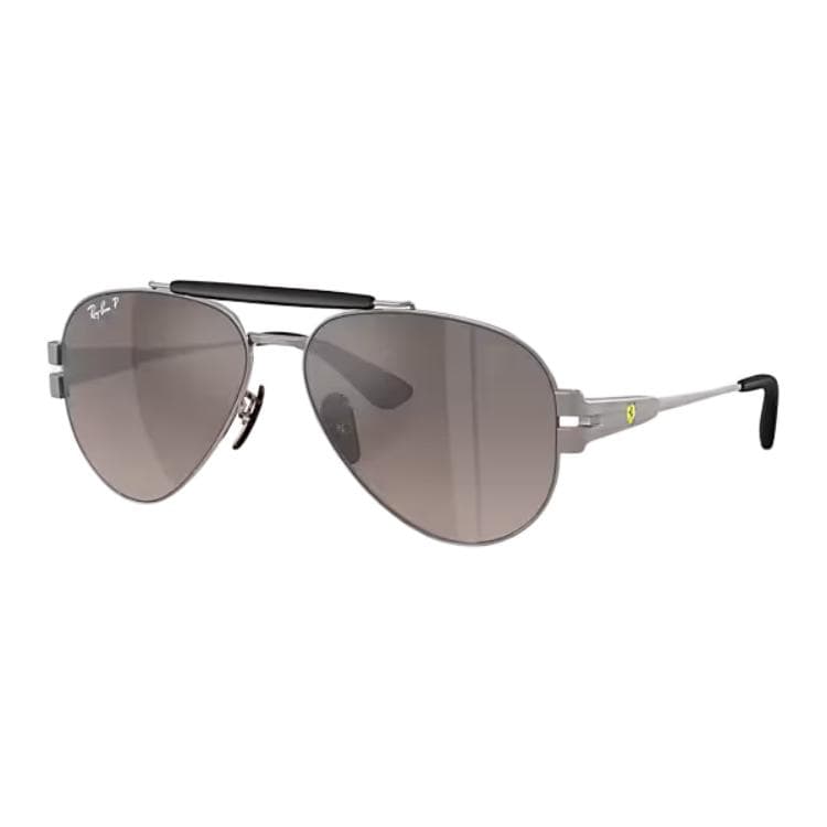 Солнцезащитные очки RayBan Металлические солнцезащитные очки Aviator унисекс BARREL серого цвета - изображение 1