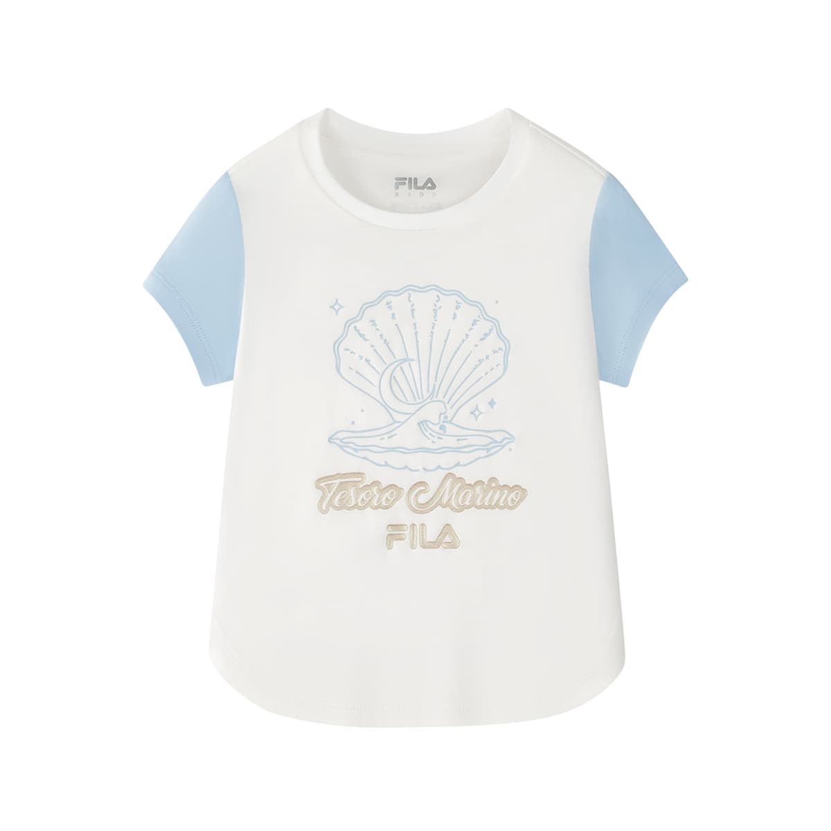 Футболка FILA KIDS Короткий рукав белый детский - изображение 1