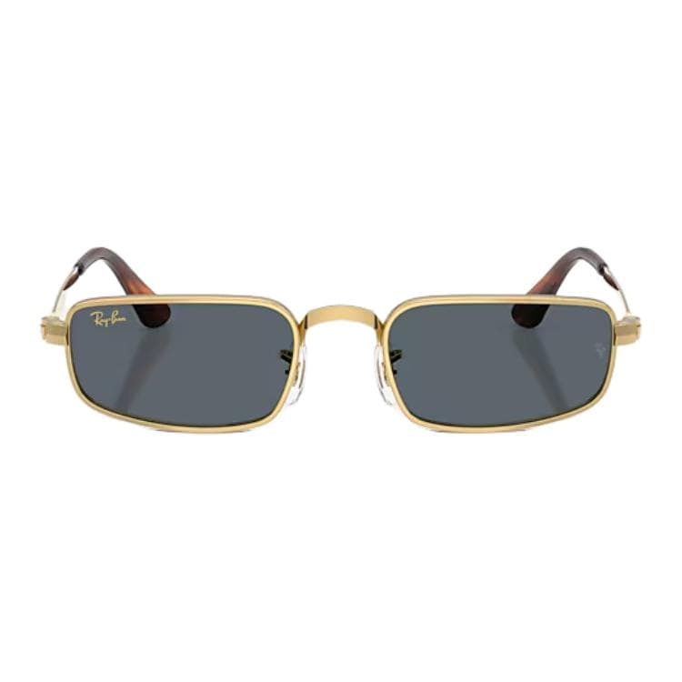 Солнцезащитные очки RayBan Металлические Прямоугольные Солнцезащитные Очки Унисекс Золото - изображение 2