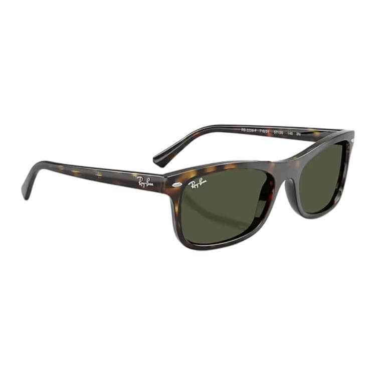 Солнцезащитные очки RayBan Квадратные солнцезащитные очки из ацетатного волокна унисекс с полированным гаванским дизайном - изображение 4