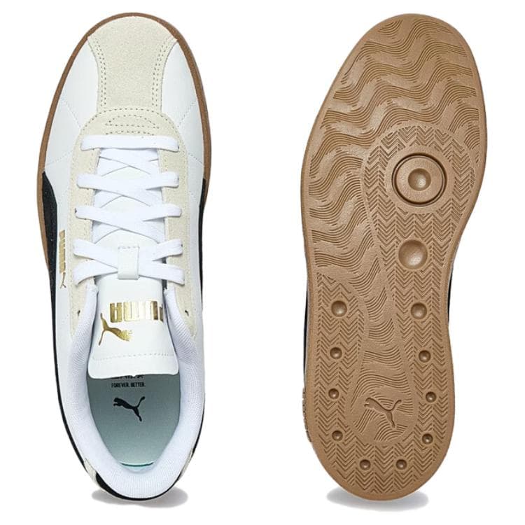 Кроссовки PUMA Club 2 Low Топ Кеды немецкой армии (GAT) Унисекс Черный белый - изображение 5