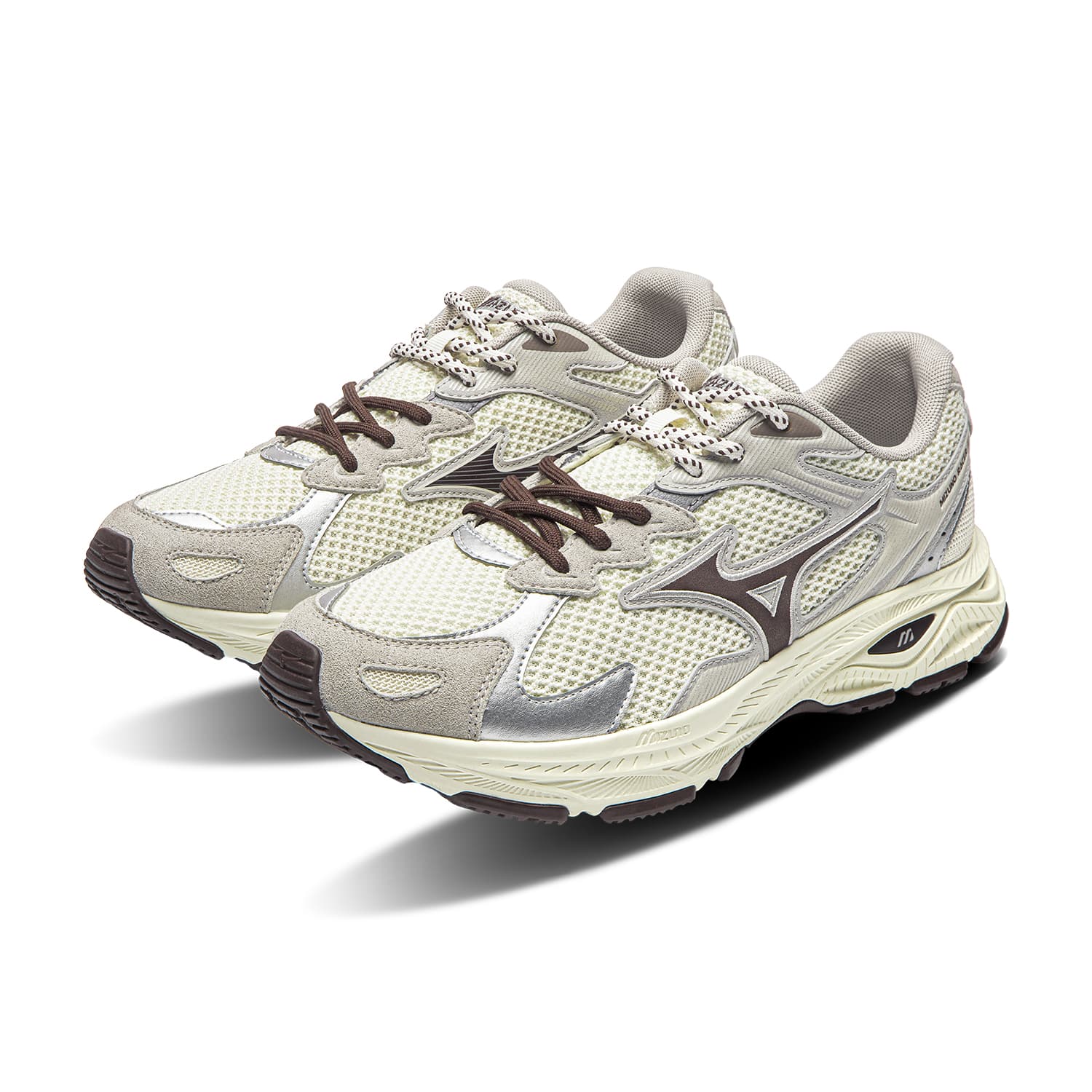 Кроссовки для бега Mizuno Racer S противоскользящие устойчивые к истиранию дышащие низкие повседневные беговые кроссовки унисекс цвет экрю - изображение 4
