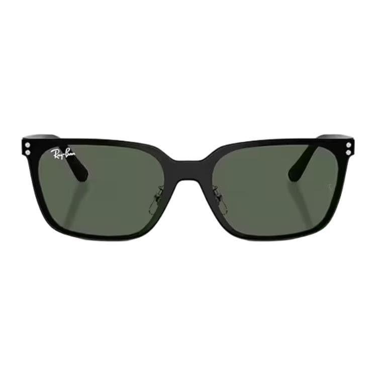 Солнцезащитные очки RayBan Металлические квадратные солнцезащитные очки унисекс серебристый черный - изображение 2