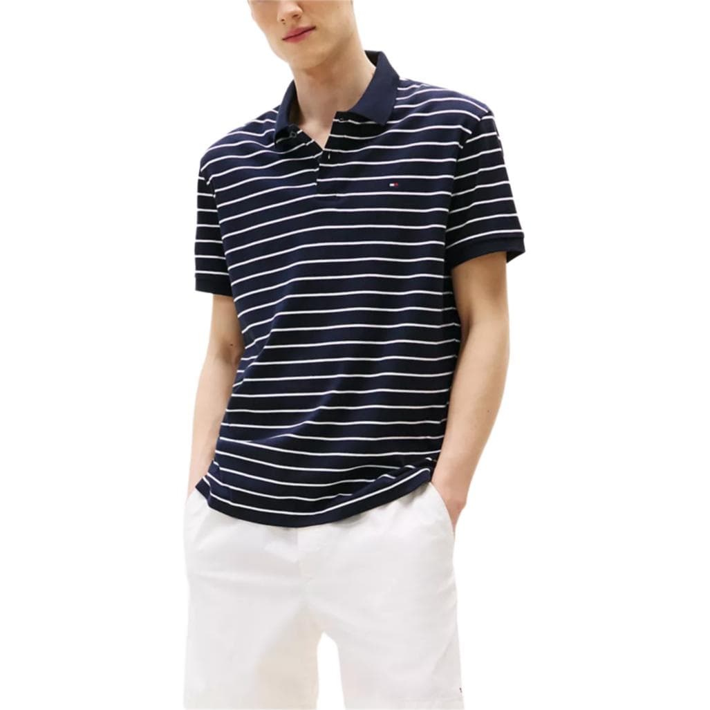 Поло Tommy Hilfiger Polo Мужское Темно-синий - изображение 4
