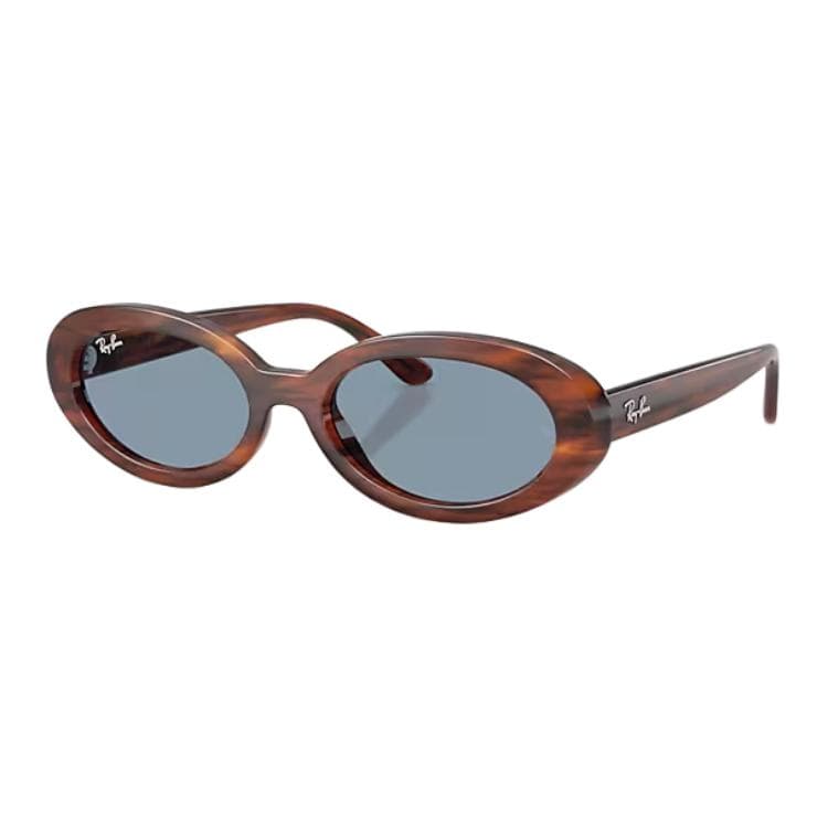 Солнцезащитные очки RayBan Овалные солнцезащитные очки из ацетатного волокна унисекс гаванские полосы - изображение 1