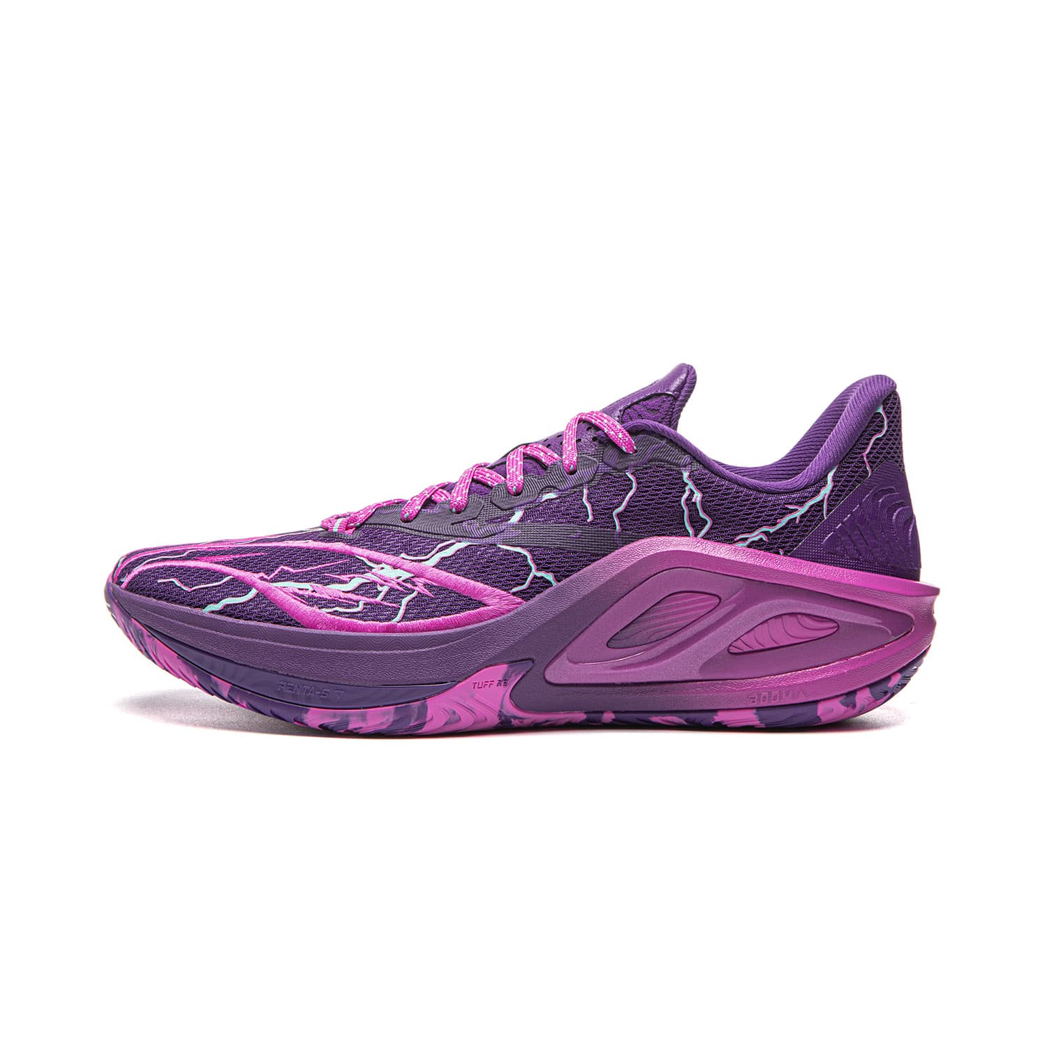 Кроссовки для баскетбола Li-Ning LINING Cloud 2 Предельная сила Гроза Полноразмерная технология амортизации Антискользящий Износостойкий Легкий Oтскок Стабильный Лоу-топы Баскетбольные кроссовки для игры Мужской Дракон фиолетовый - изображение 1
