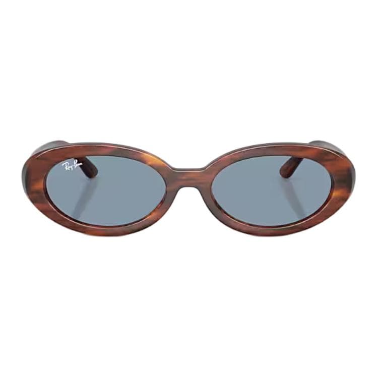 Солнцезащитные очки RayBan Овалные солнцезащитные очки из ацетатного волокна унисекс гаванские полосы - изображение 2