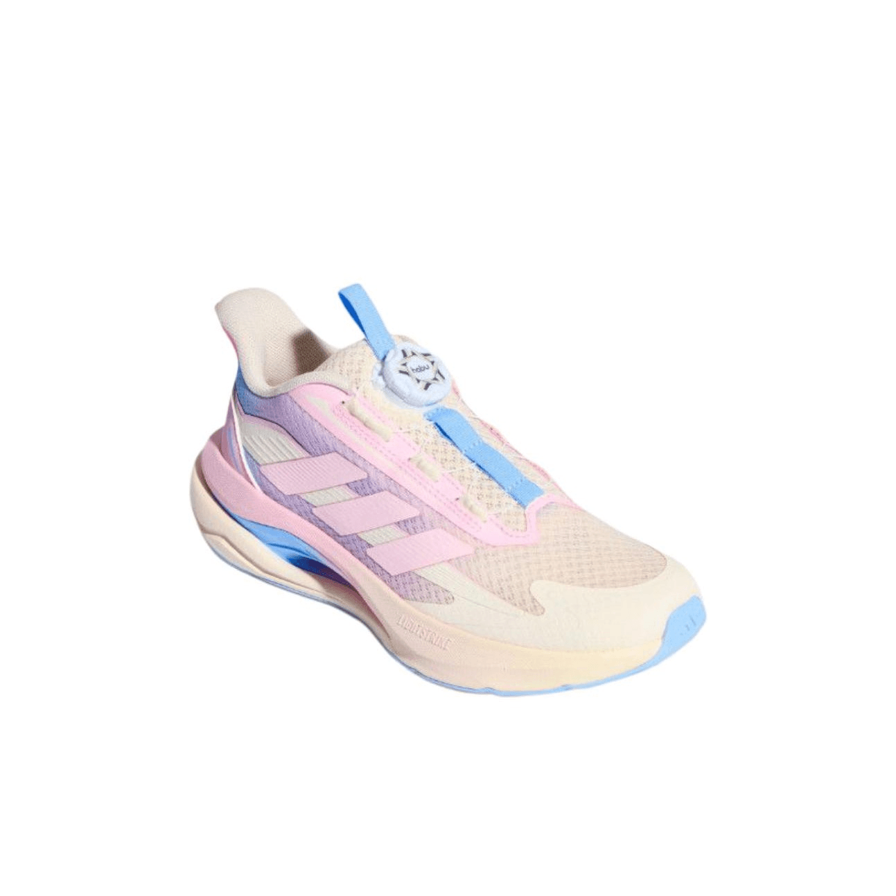 Кроссовки Adidas LIGHTDART HABU Low Топ Детские беговые кроссовки Бежевый розовый голубой Детский - изображение 3