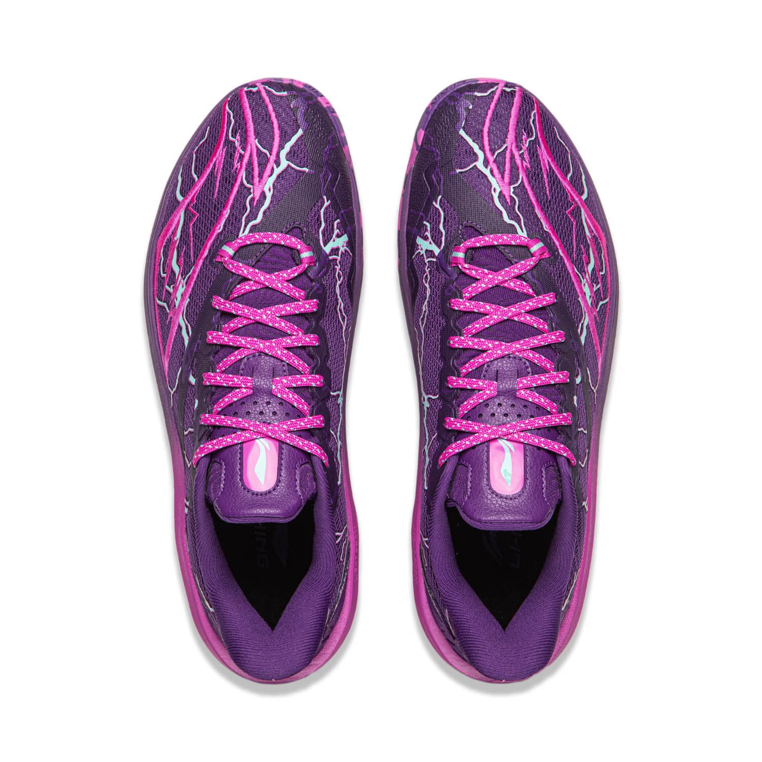 Кроссовки для баскетбола Li-Ning LINING Cloud 2 Предельная сила Гроза Полноразмерная технология амортизации Антискользящий Износостойкий Легкий Oтскок Стабильный Лоу-топы Баскетбольные кроссовки для игры Мужской Дракон фиолетовый - изображение 4