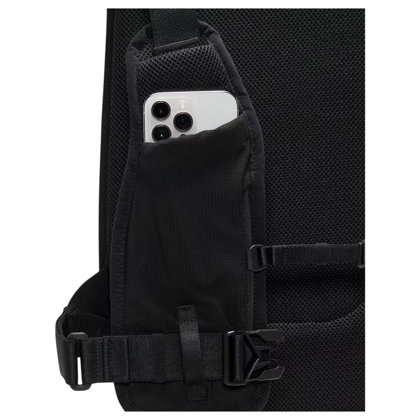 NIKE 15L Туристические сумки Однотонные Универсальные Черные Унисекс - изображение 6