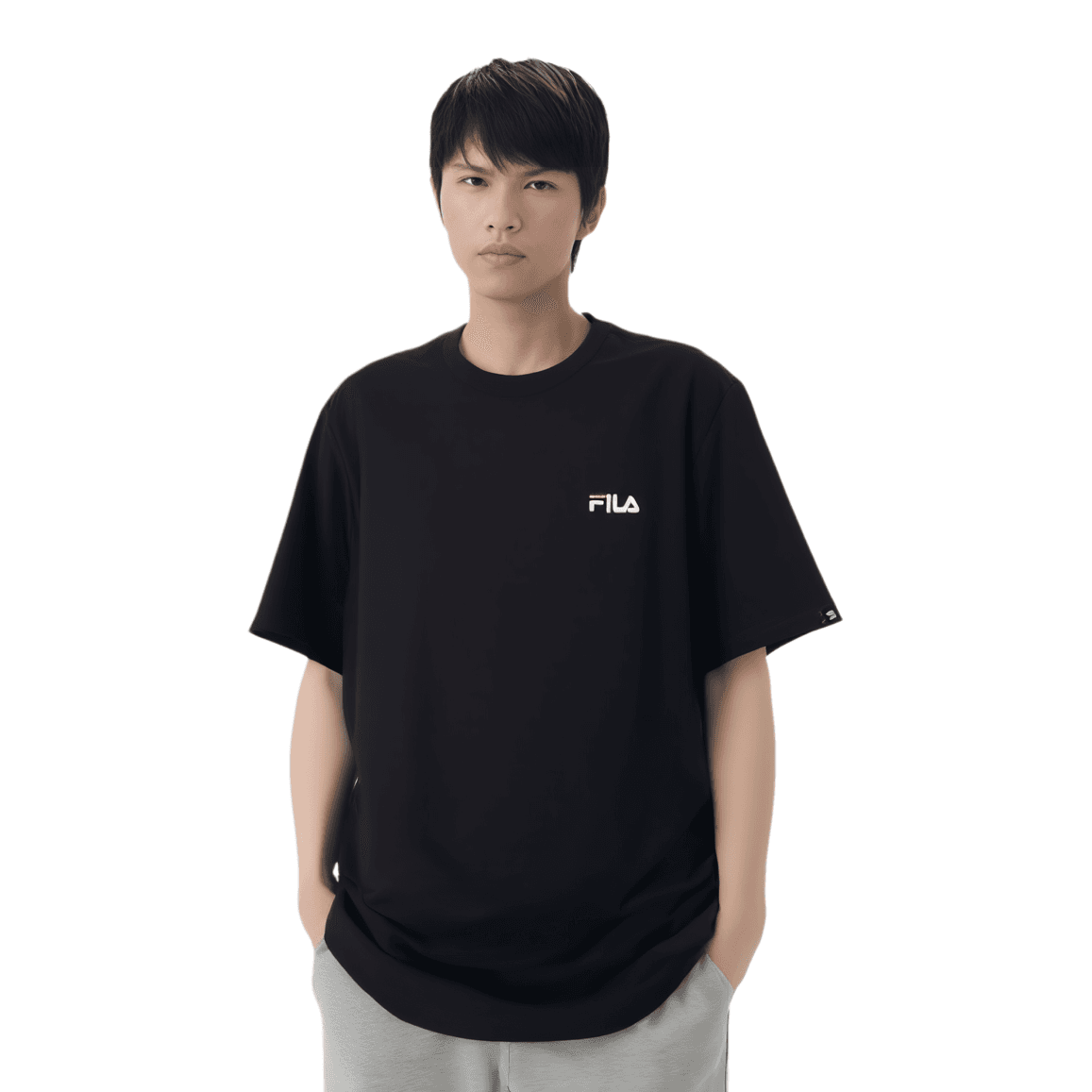 Футболка FILA Черный Blk Унисекс T-рубашки - изображение 4