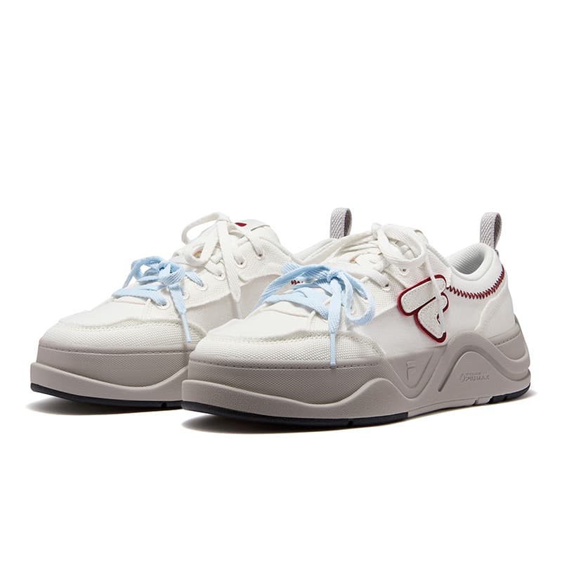 Кроссовки FILA FUSION 50 50 DX II CVS Низкий Топ Скейтборд Обувь Женская Молочно-белый Павлин Облачный Серый - изображение 3