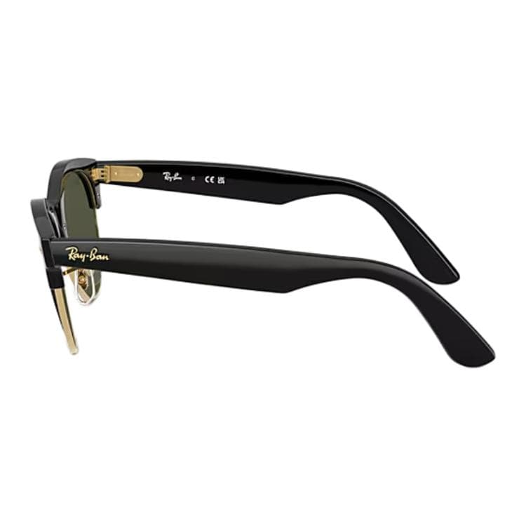 Солнцезащитные очки RayBan Пропионовая кислота Оправа «брови» Солнцезащитные очки Унисекс Черный золотой - изображение 5