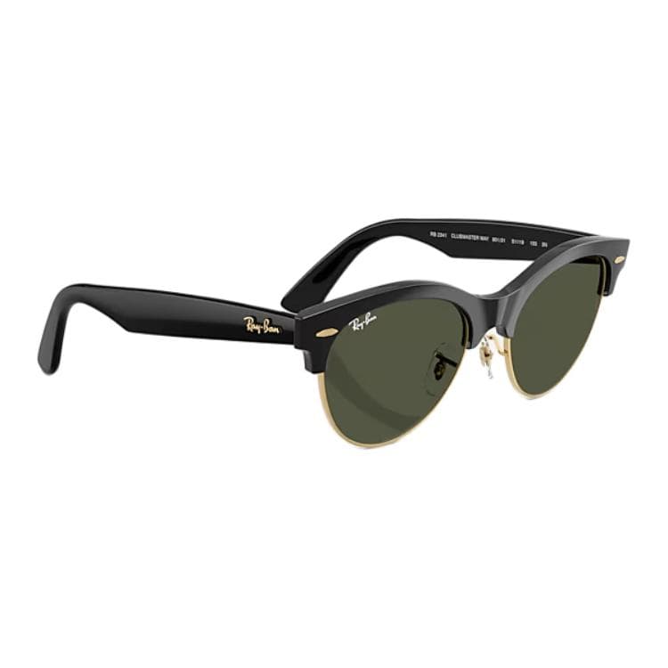 Солнцезащитные очки RayBan Пропионовая кислота Оправа «брови» Солнцезащитные очки Унисекс Черный золотой - изображение 4