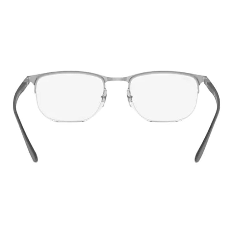 Оправа RayBan Металлические прямоугольные очки с диоптриями унисекс черные серебристые - изображение 4
