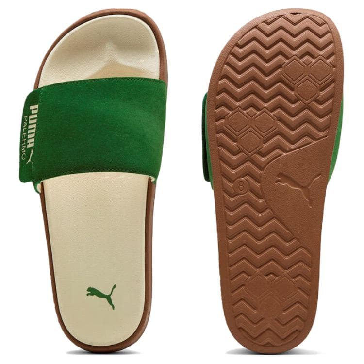 Сандалии PUMA Leadcat 2,0 Шлепанцы Унисекс Зелёный - изображение 4