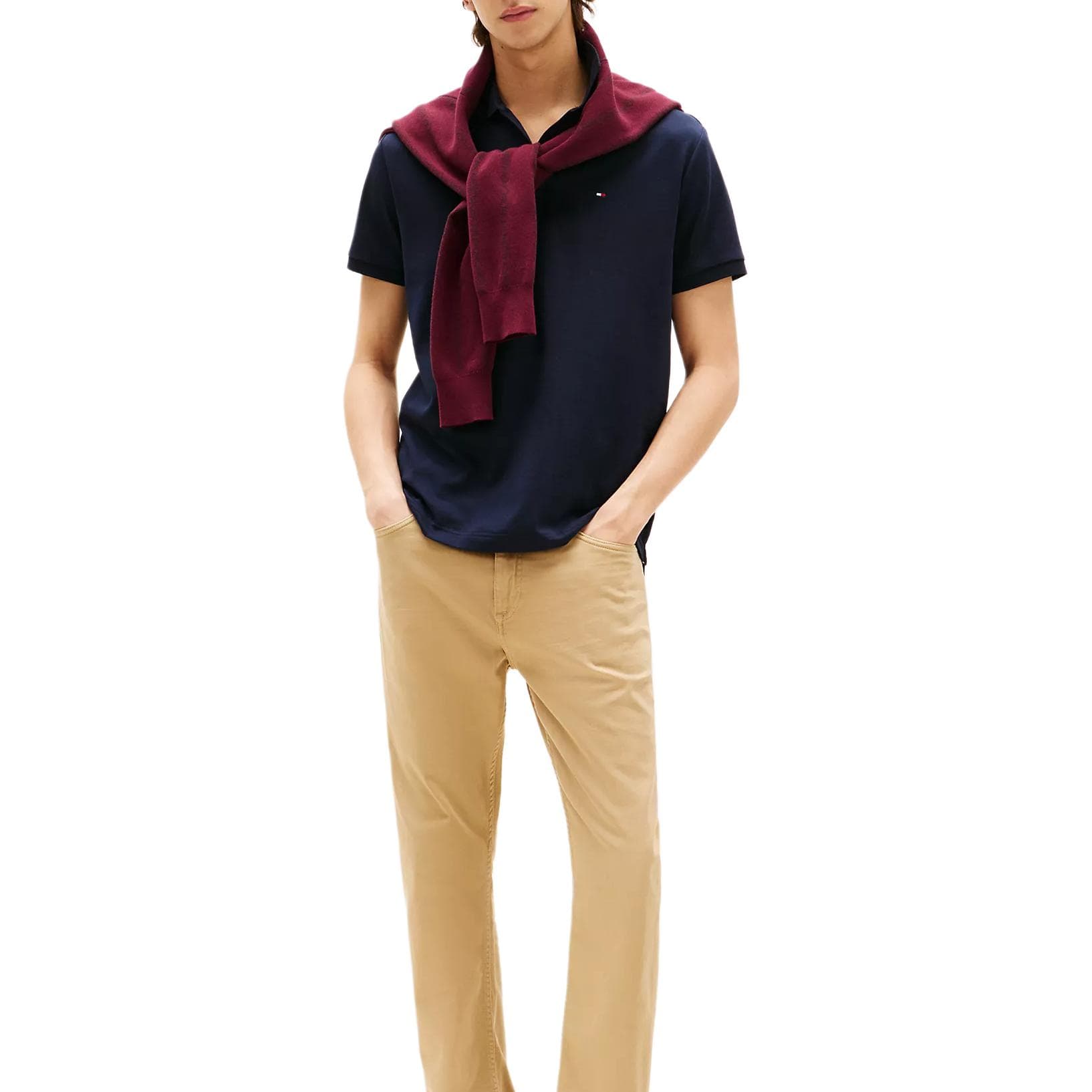 Поло Tommy Hilfiger Polo Мужское Темно-синий - изображение 2