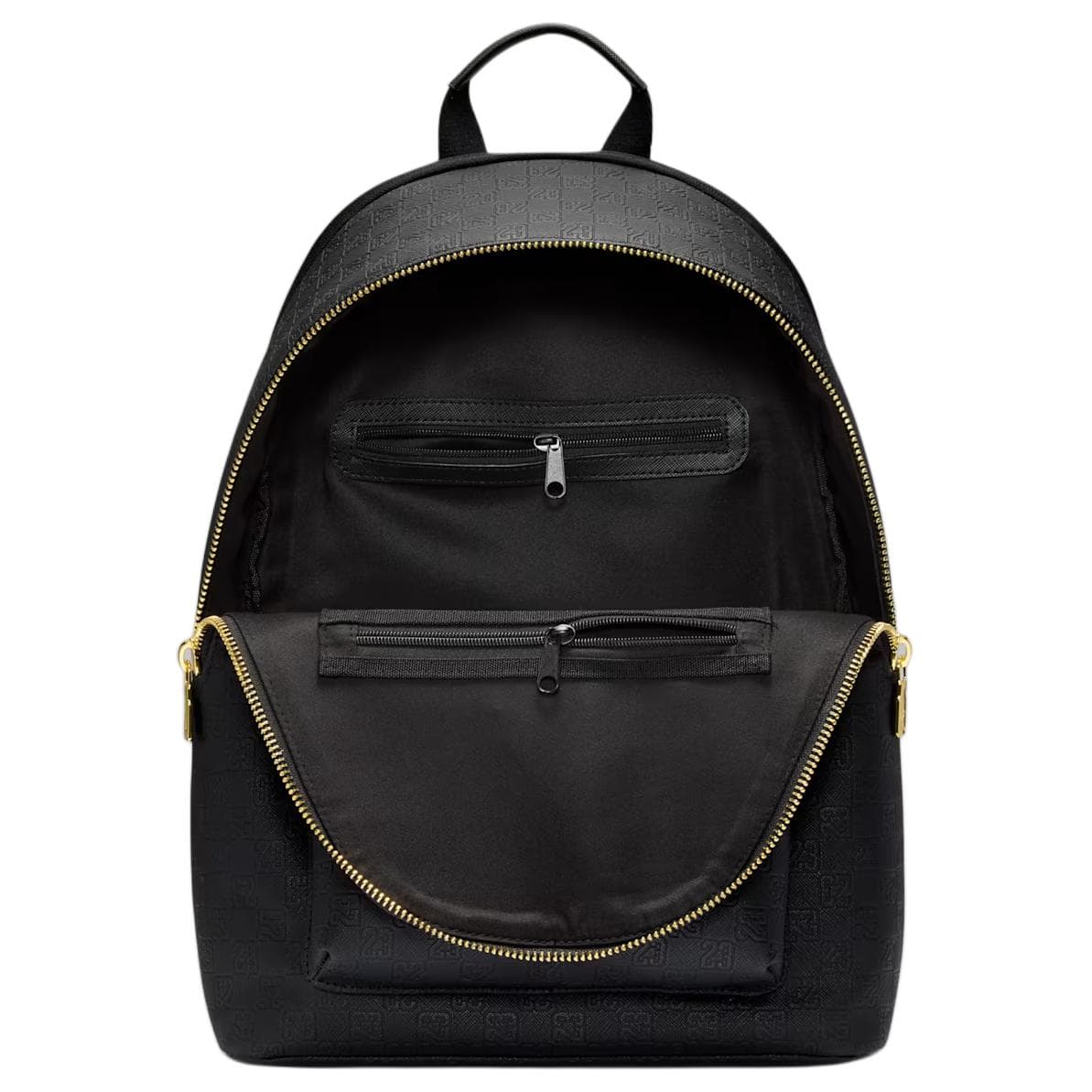 Рюкзак Jordan Monogram Polyurethane Backpack Unisex Black Джордан Монограмма Полиуретан Рюкзак Унисекс Черный - изображение 4