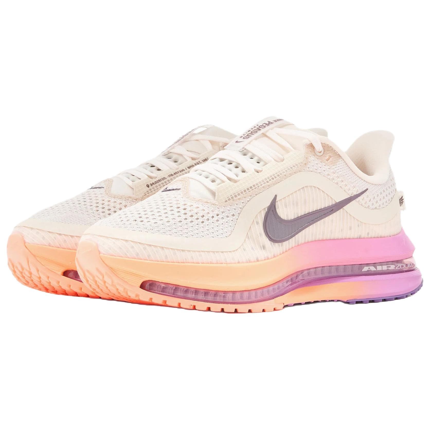 Кроссовки для бега NIKE Pegasus Premium Дышащий Low Топ Беговые кроссовки Женские Бежевый - изображение 3