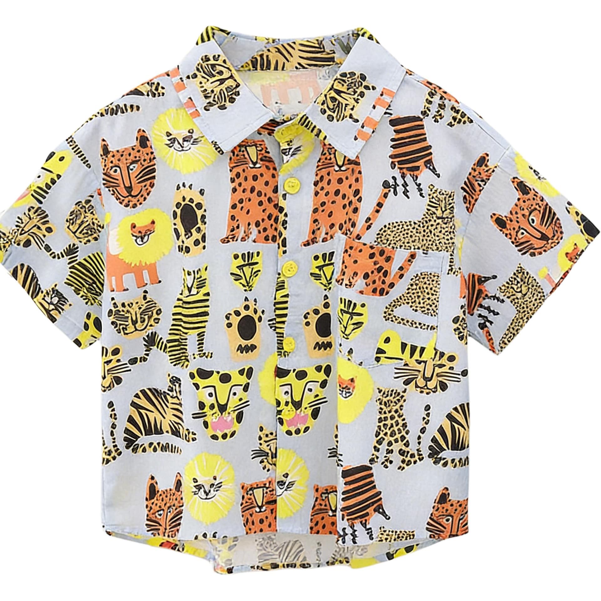 Снупи Yellow Shirt Kids Повседневный Рубашки - изображение 1