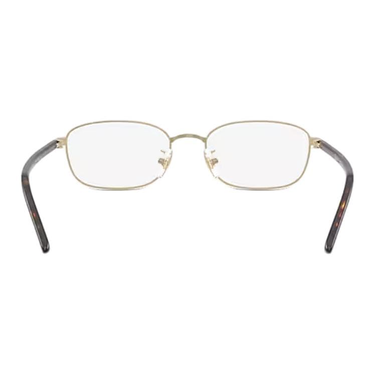 Оправа RayBan Металлические прямоугольные очки с диоптриями унисекс Гаванский Золото - изображение 6