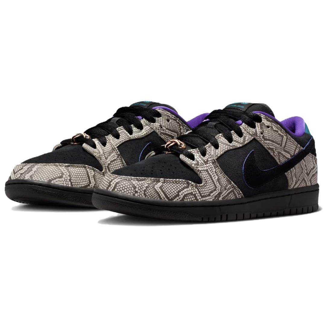 Кроссовки Nike X Dashawn Jordan Dunk SB Low Скейтборд Обувь Унисекс Черный Коричневый - изображение 3