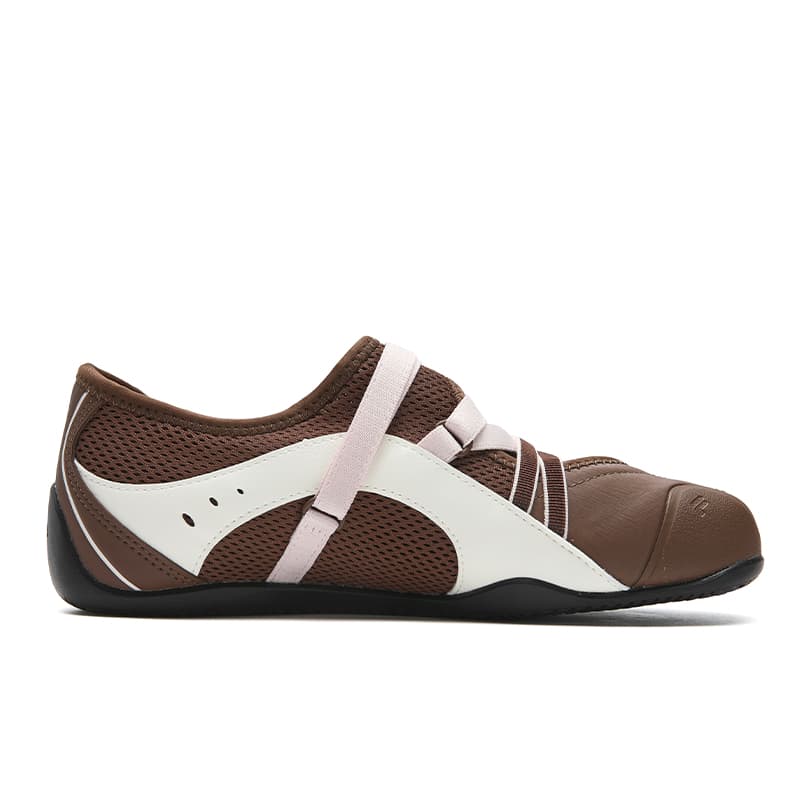 Кроссовки FILA TURBO SANDAL Дышащий Легкий Низкий Верх Повседневная Обувь Женская Какао-Коричневый Кокосовое Молоко Белый - изображение 2