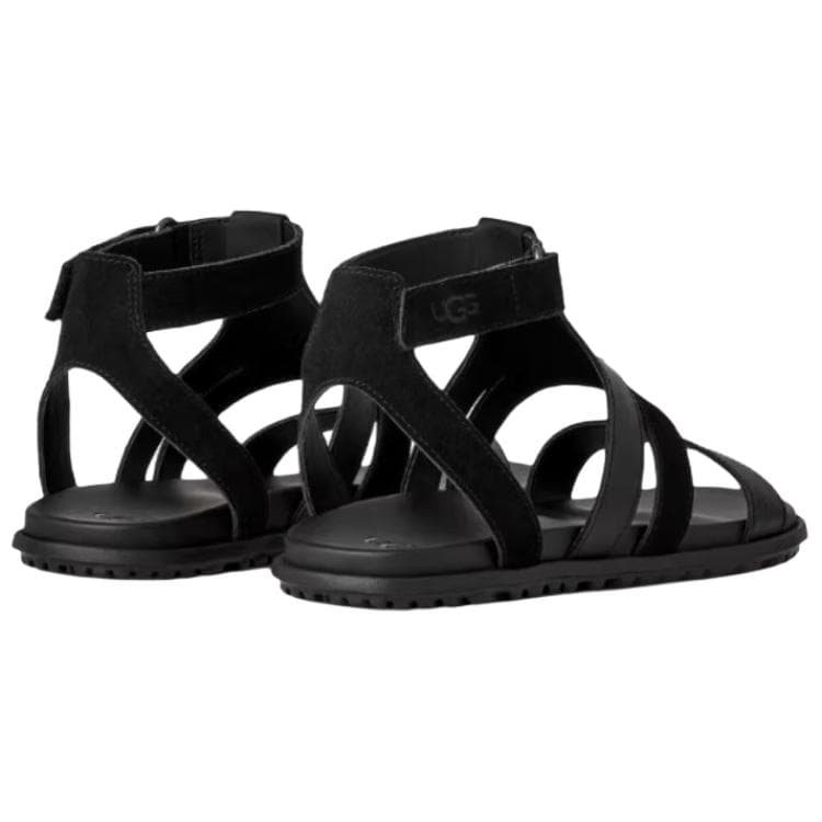 Сандалии UGG Solivan Сандалии из коровьей кожи в римском стиле женские черные - изображение 4