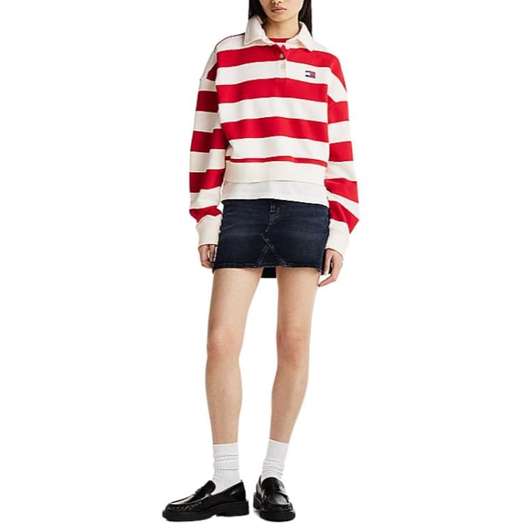 Поло Tommy Hilfiger Женское Красное - изображение 3