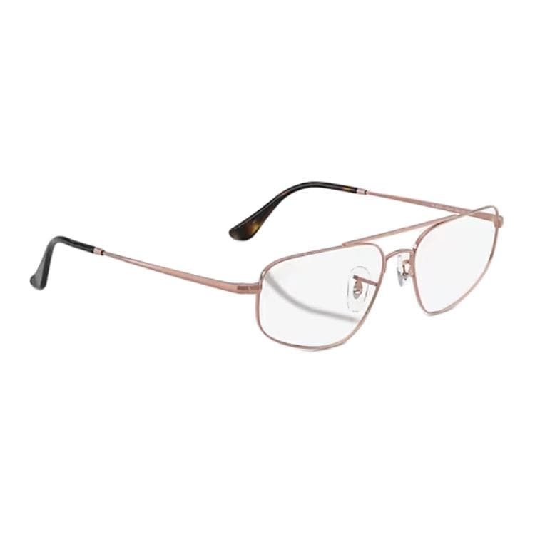 Оправа RayBan Металлические очки для пилотов с диоптриями унисекс медного цвета - изображение 4
