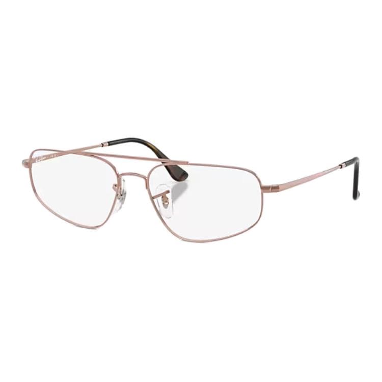Оправа RayBan Металлические очки для пилотов с диоптриями унисекс медного цвета - изображение 1