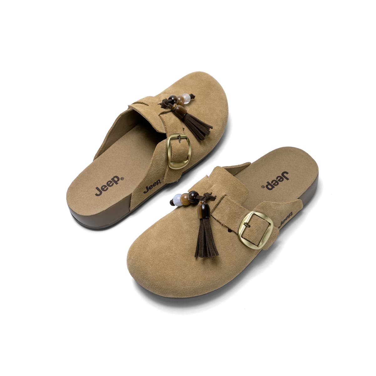 Сандалии Jeep Резинопласт Бахрома Устойчивая к истиранию Поддержка Обувь Birkenstock Женская - изображение 3