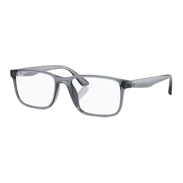 Оправа RayBan Литьевые Квадратные Очки с Диоптриями Унисекс Прозрачно-Синие - изображение 1