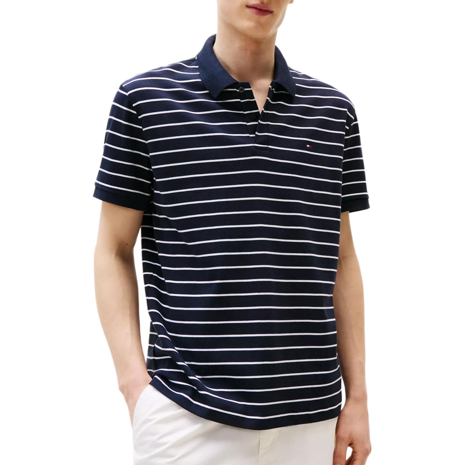 Поло Tommy Hilfiger Polo Мужское Темно-синий - изображение 2