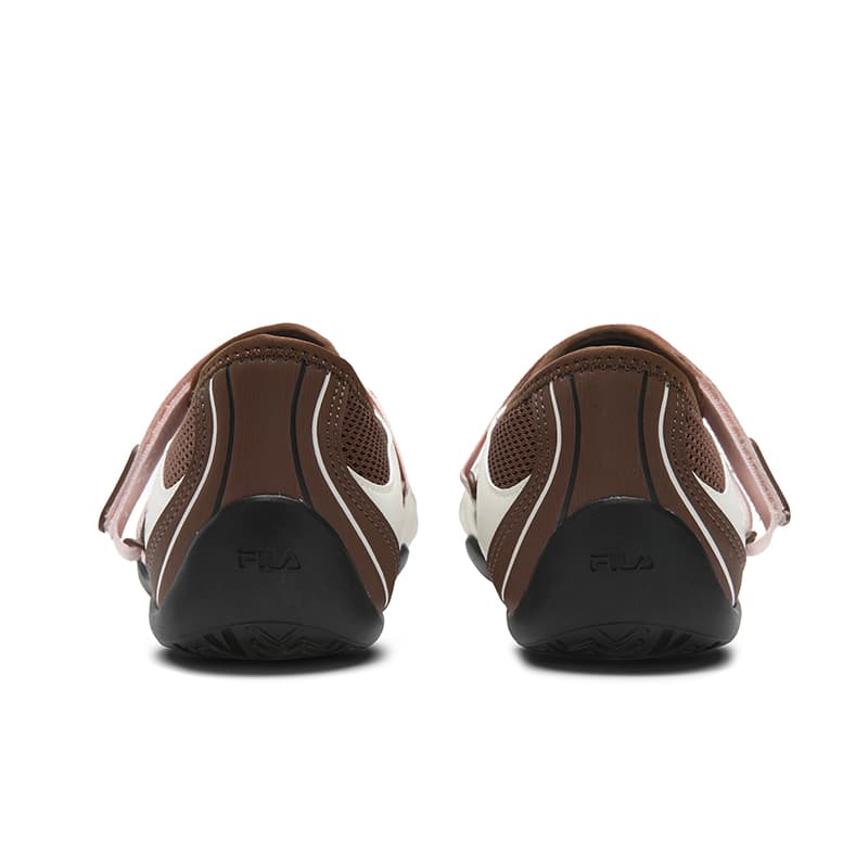 Кроссовки FILA TURBO SANDAL Дышащий Легкий Низкий Верх Повседневная Обувь Женская Какао-Коричневый Кокосовое Молоко Белый - изображение 5