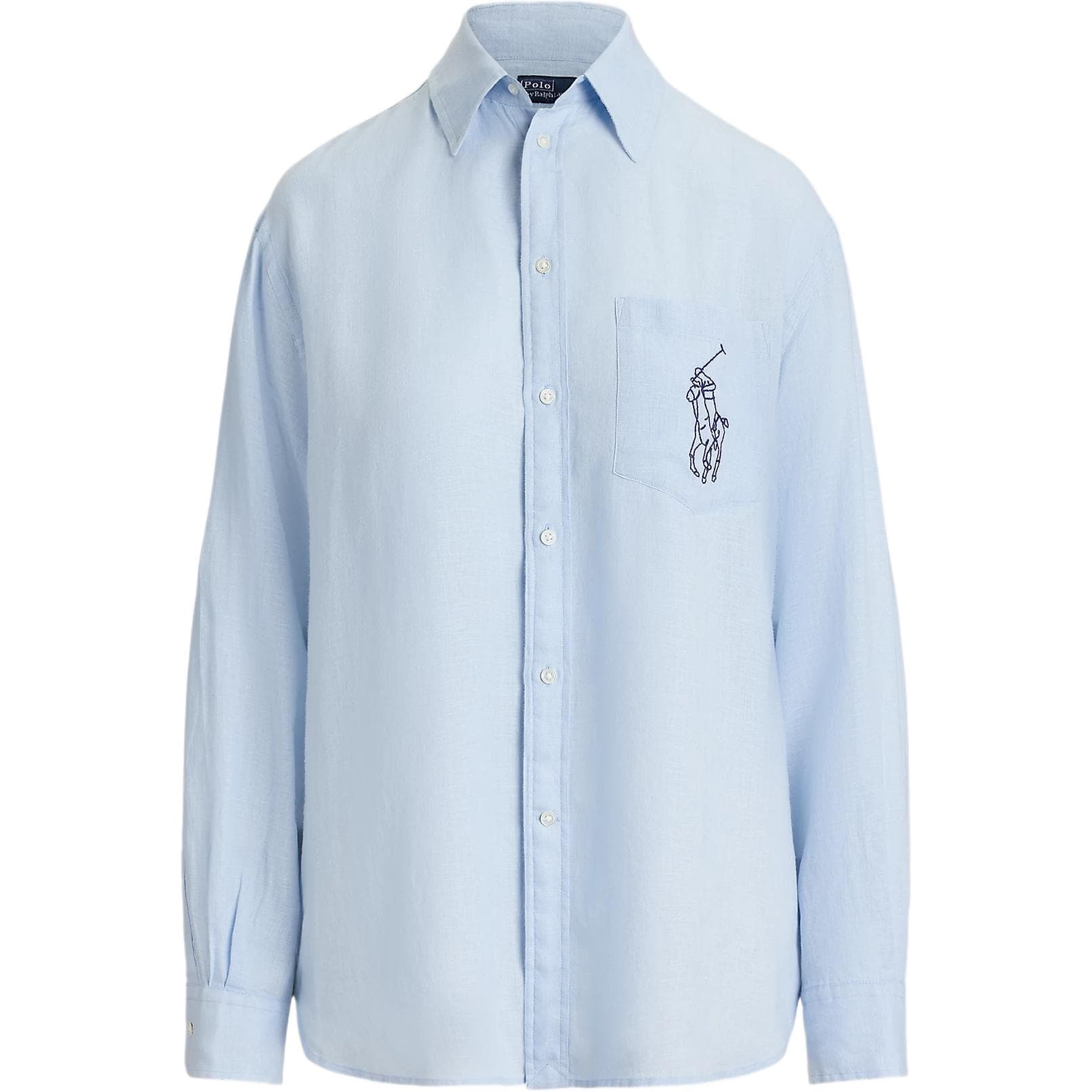 Блузка Polo Ralph Lauren Big pony SS26 Рубашка Свободного кроя Женская Холодный Разборный Обруч - изображение 1
