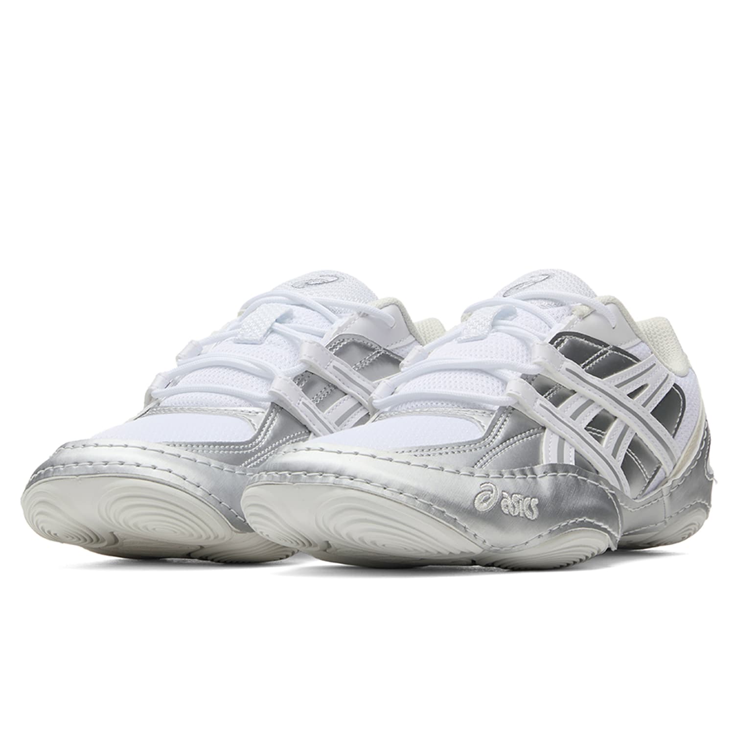 Кроссовки ASICS Hypersync Покрытие Lightweight Breathable Low Топ Повседневная обувь Унисекс Серебристо-белый - изображение 3