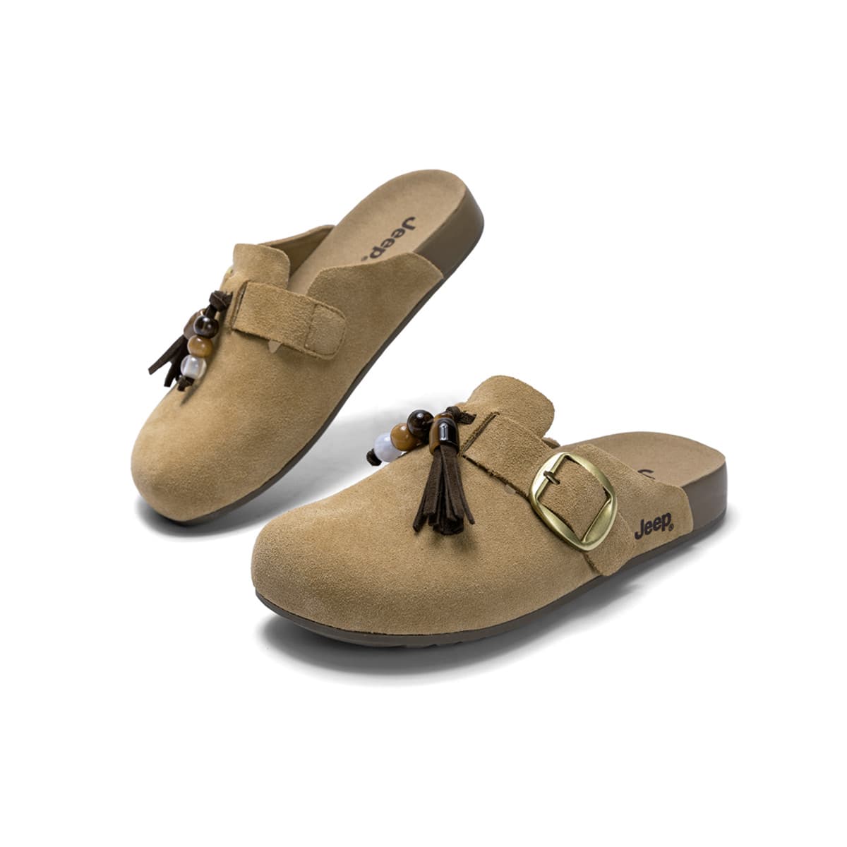 Сандалии Jeep Резинопласт Бахрома Устойчивая к истиранию Поддержка Обувь Birkenstock Женская - изображение 4