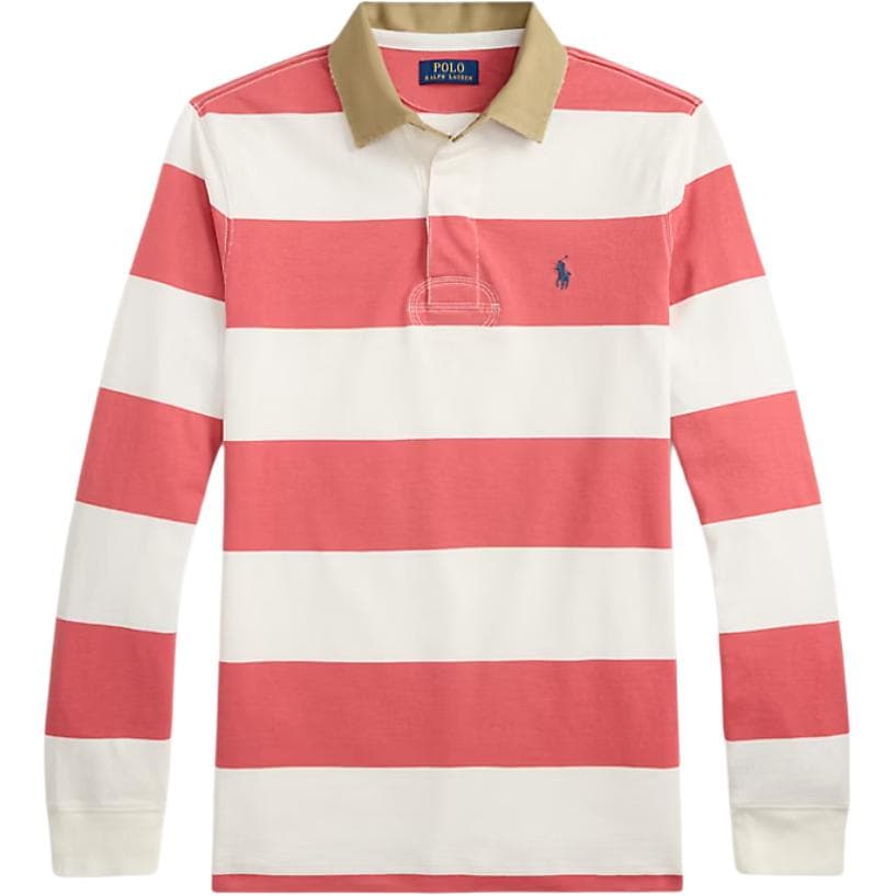 Поло Polo Ralph Lauren Поло Классическая версия Мужской Красно-белый - изображение 1