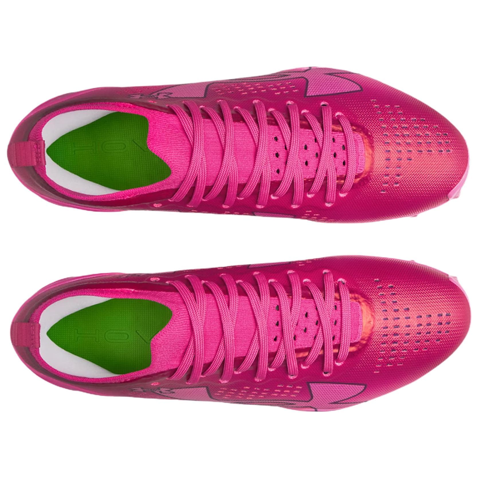 Кроссовки для футбола Under Armour Blur Pro Искусственный Шипы Дышащий Регби Обувь Мужская Фуксия - изображение 4