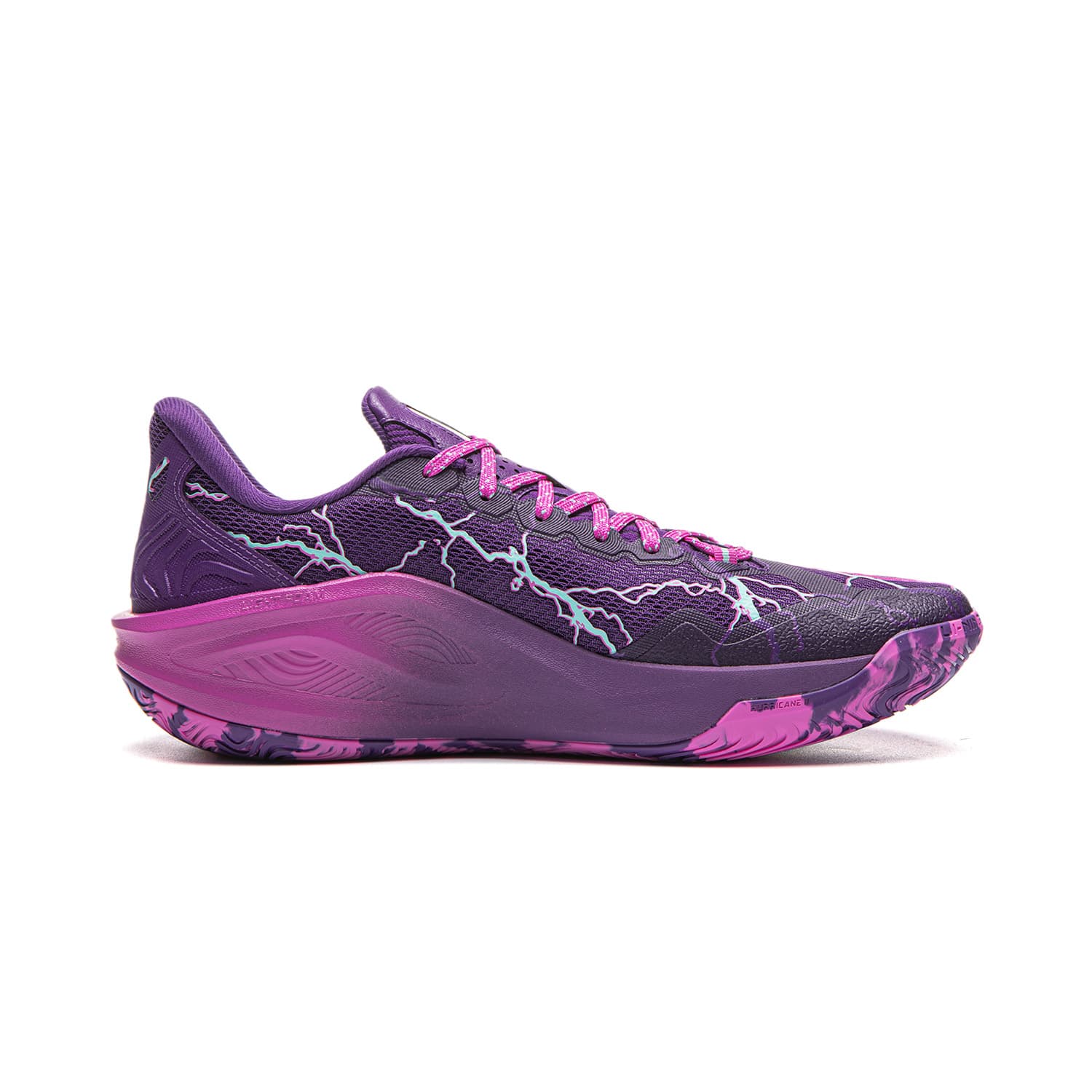 Кроссовки для баскетбола Li-Ning LINING Cloud 2 Предельная сила Гроза Полноразмерная технология амортизации Антискользящий Износостойкий Легкий Oтскок Стабильный Лоу-топы Баскетбольные кроссовки для игры Мужской Дракон фиолетовый - изображение 2