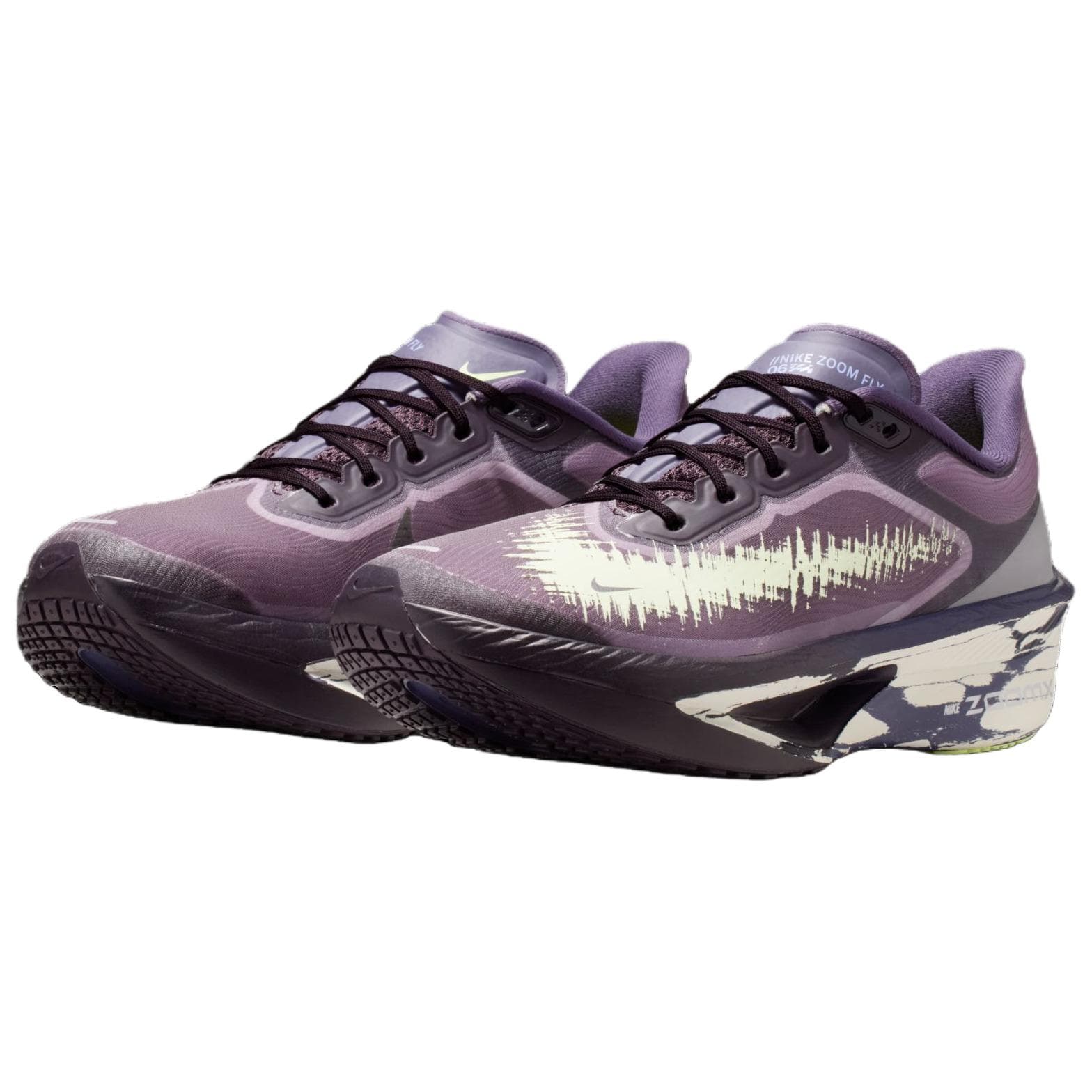 Кроссовки для бега Nike Zoom Fly 6 Отскок Светоотражающий Повседневные Беговые Кроссовки Женские Фиолетовые - изображение 3