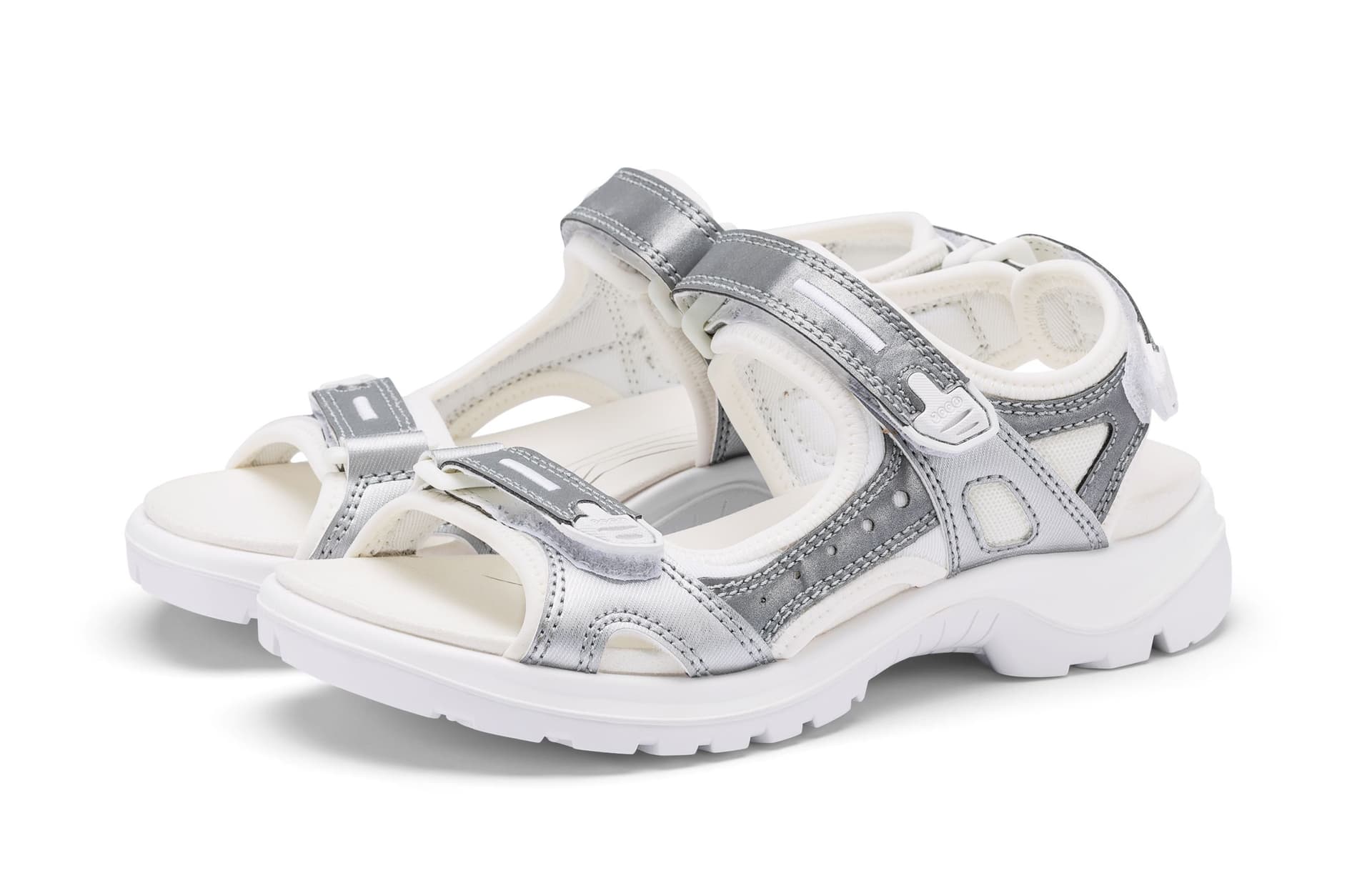 Сандалии с ремешком Ecco OFFROAD SS26 Синтетическая кожа Пляжные сандалии Women's White - изображение 3