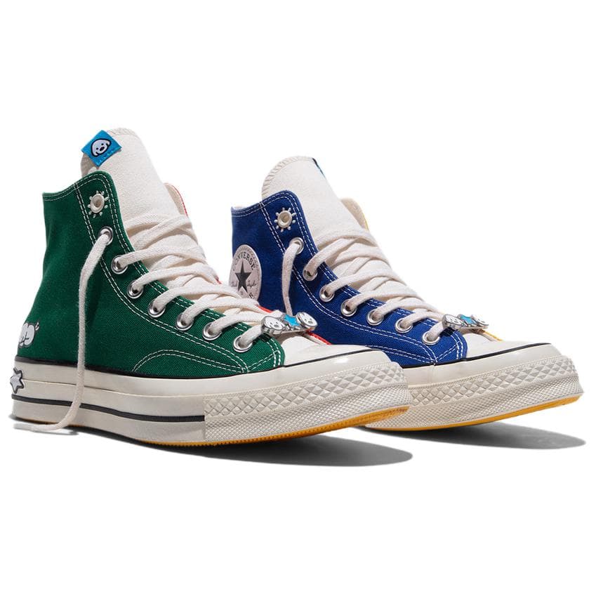 Кеды Converse x MATSUI Chuck 70 Универсальные удобные износостойкие хай-топы кеды унисекс красный желтый синий - изображение 3