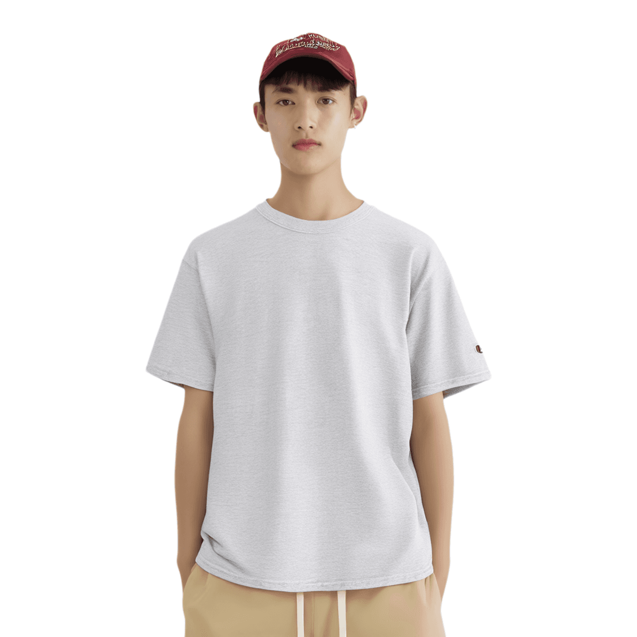Футболка Champion Basic Tee Light Grey - изображение 2